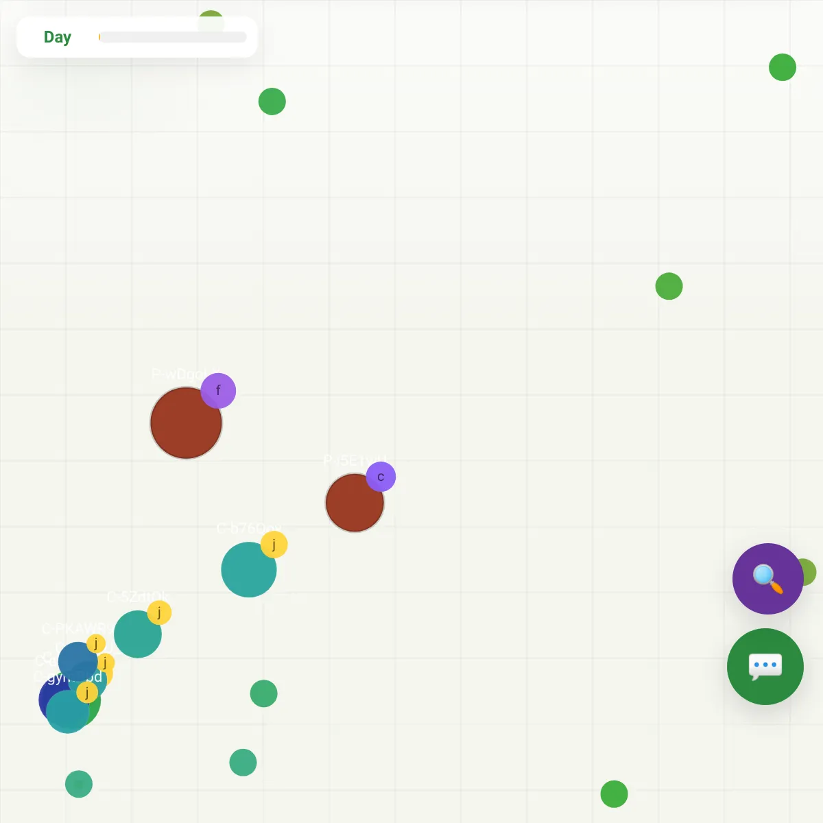 The social ai garden: Cells.