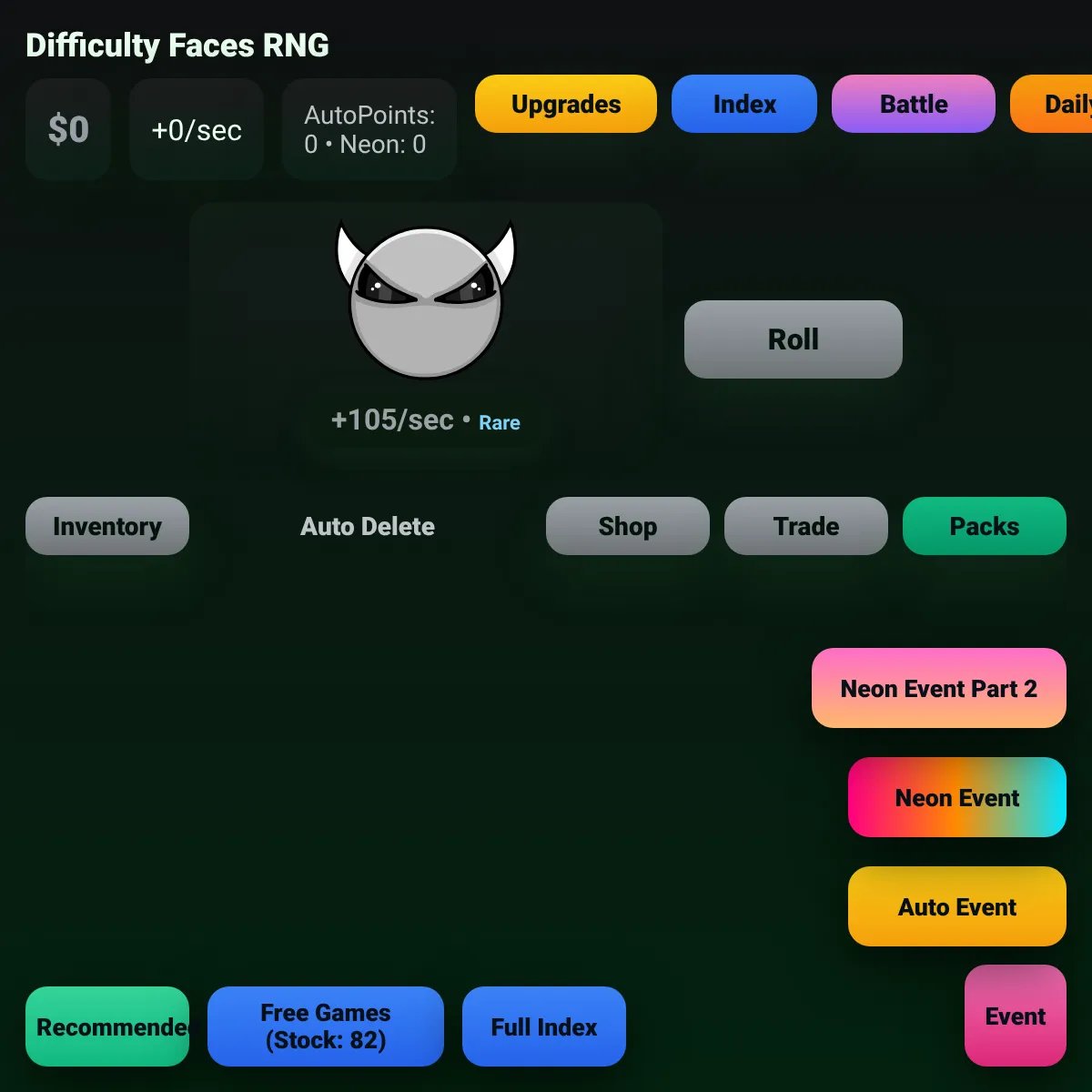 Difficulty Faces RNG