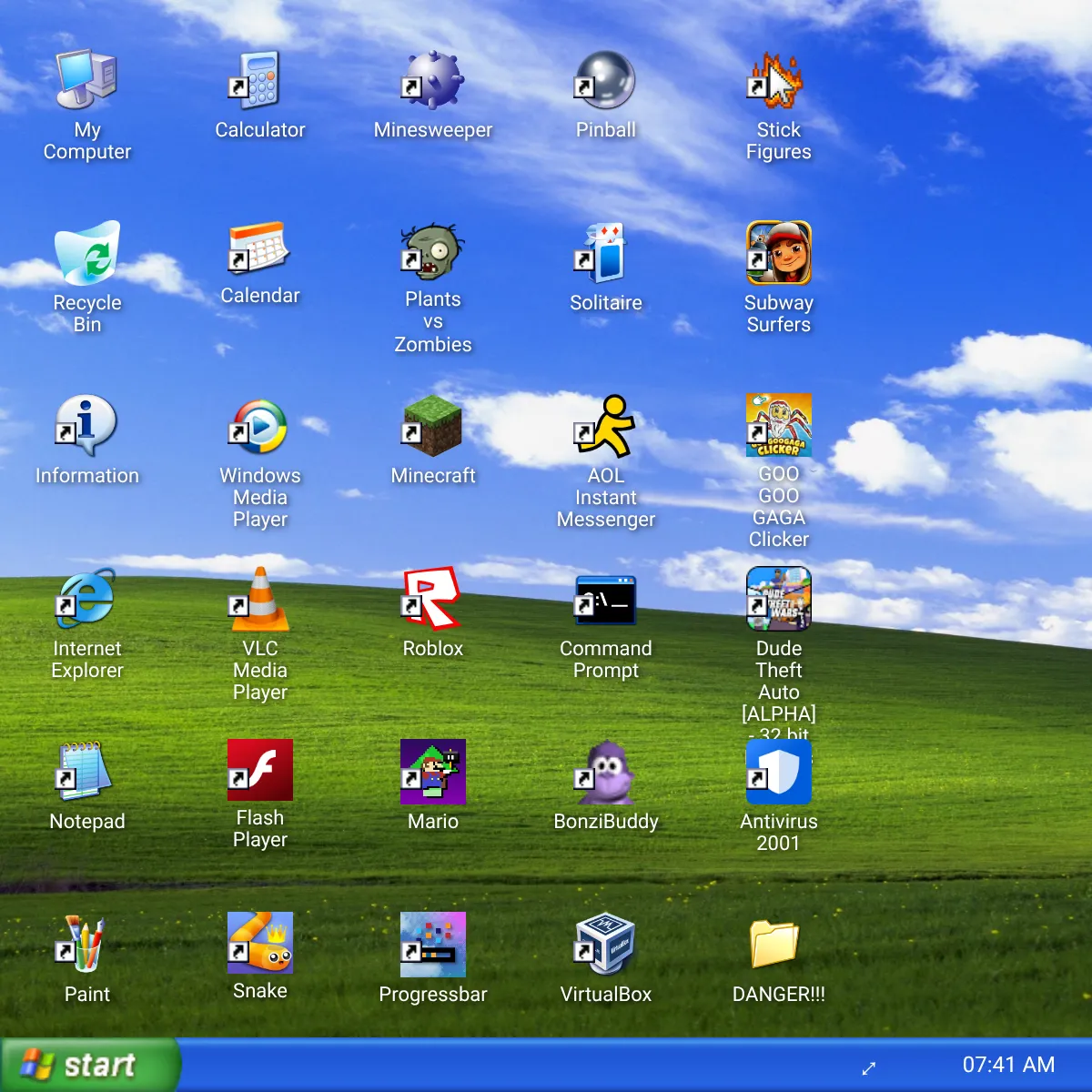 Windows XP Simulator with AI Internet