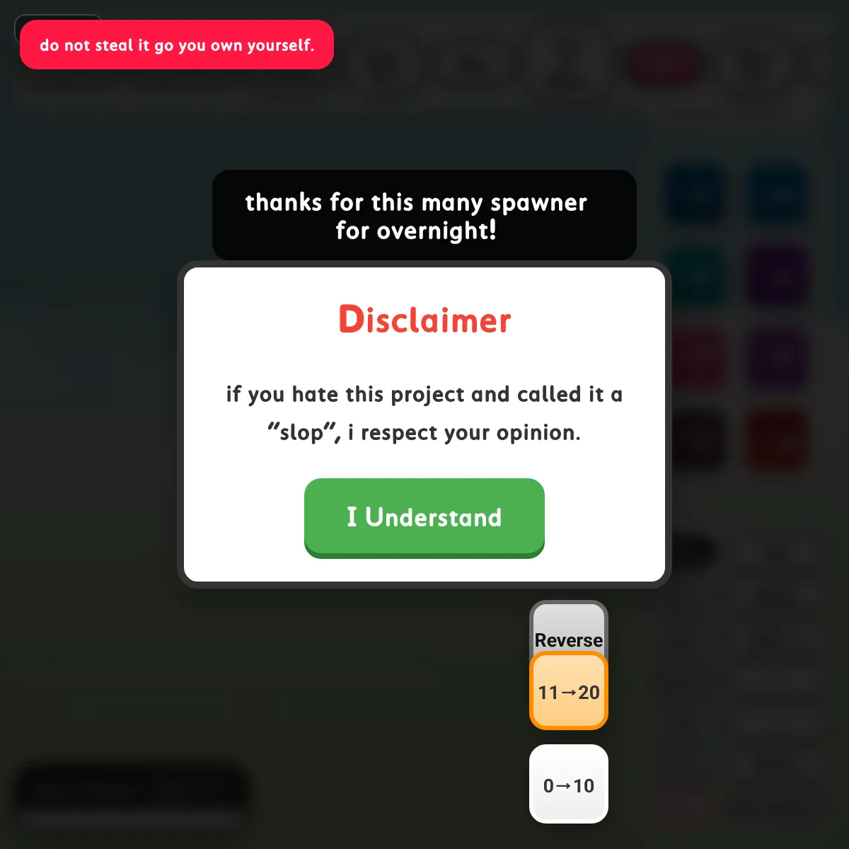 the project is loading