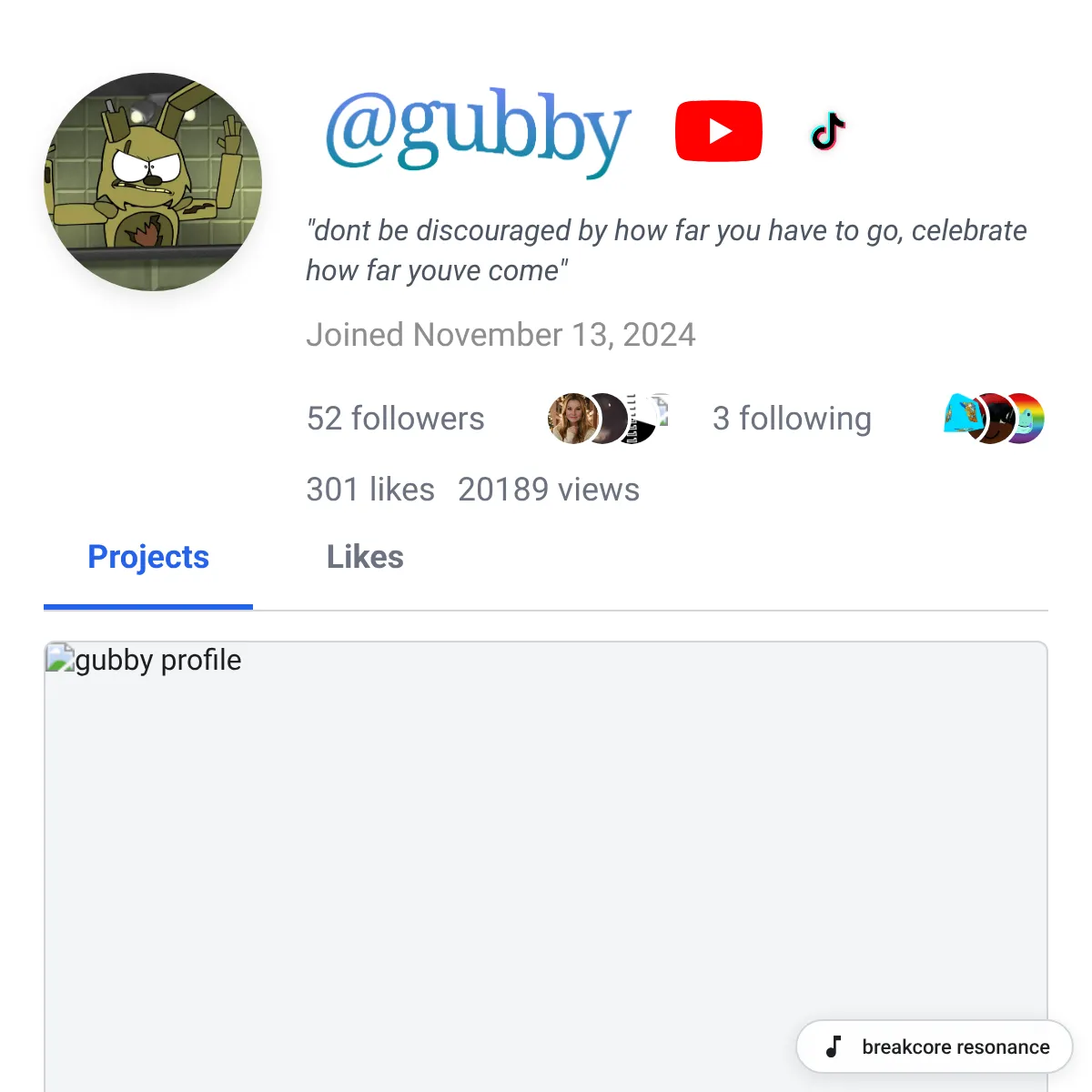 the project is loading