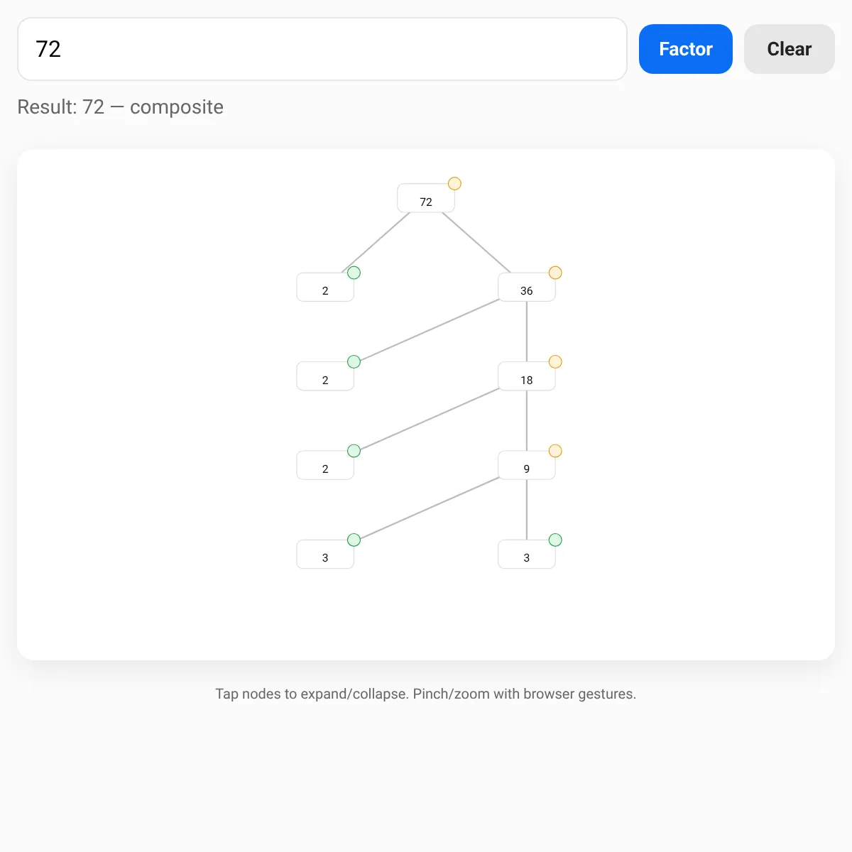 Factor Tree
