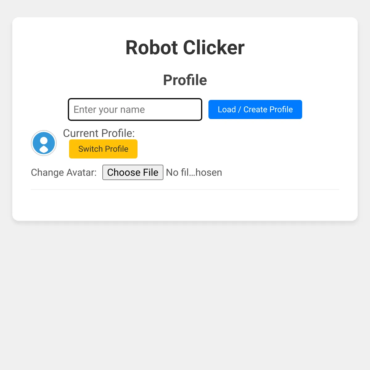 Robot Clicker