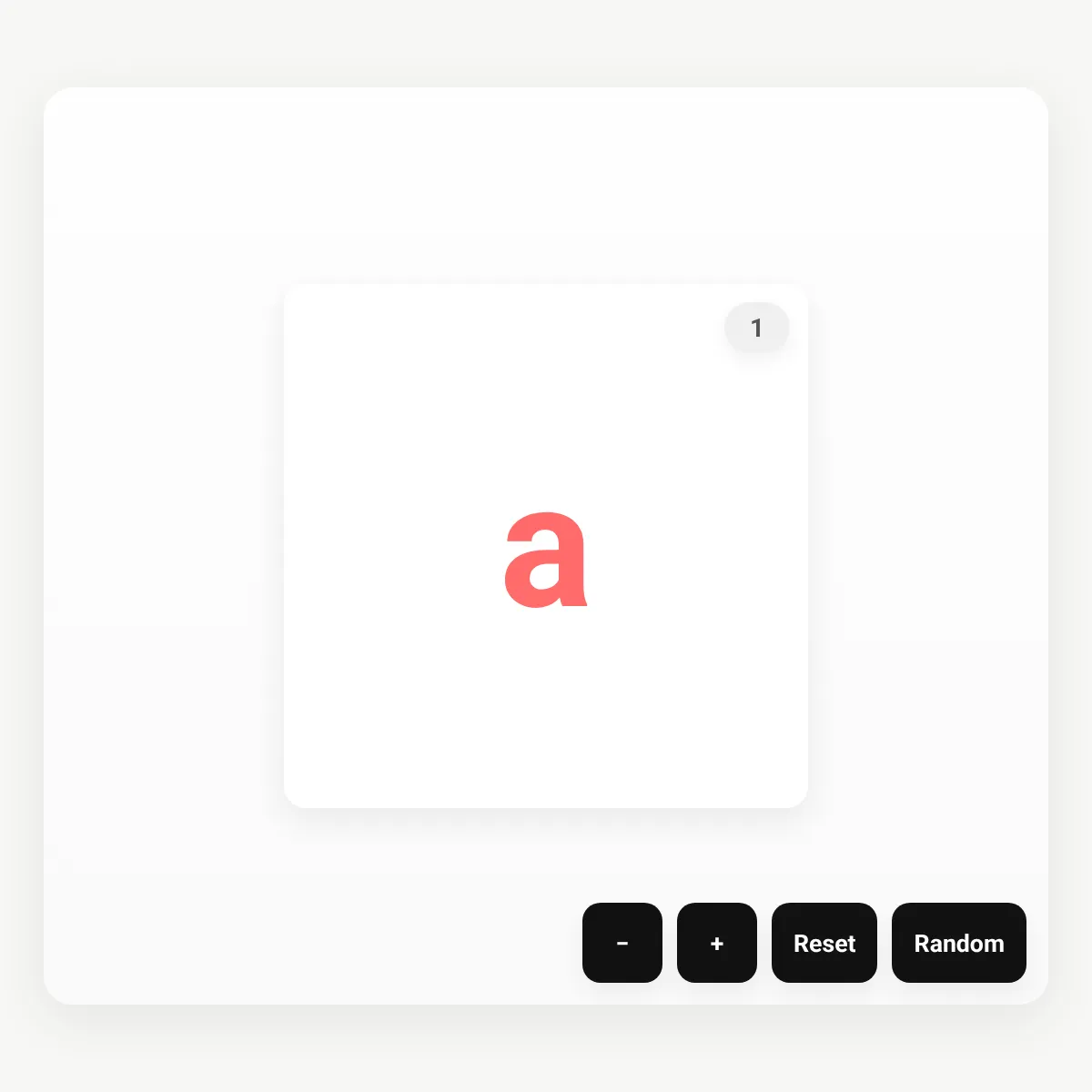 Interactive Letter Display