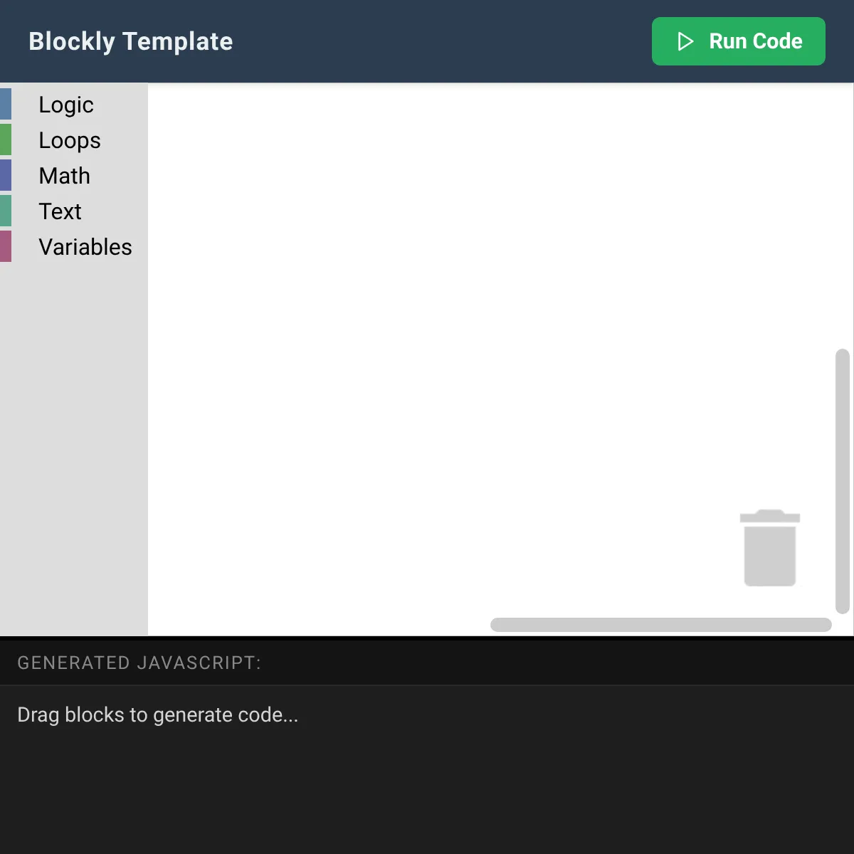 Blockly template