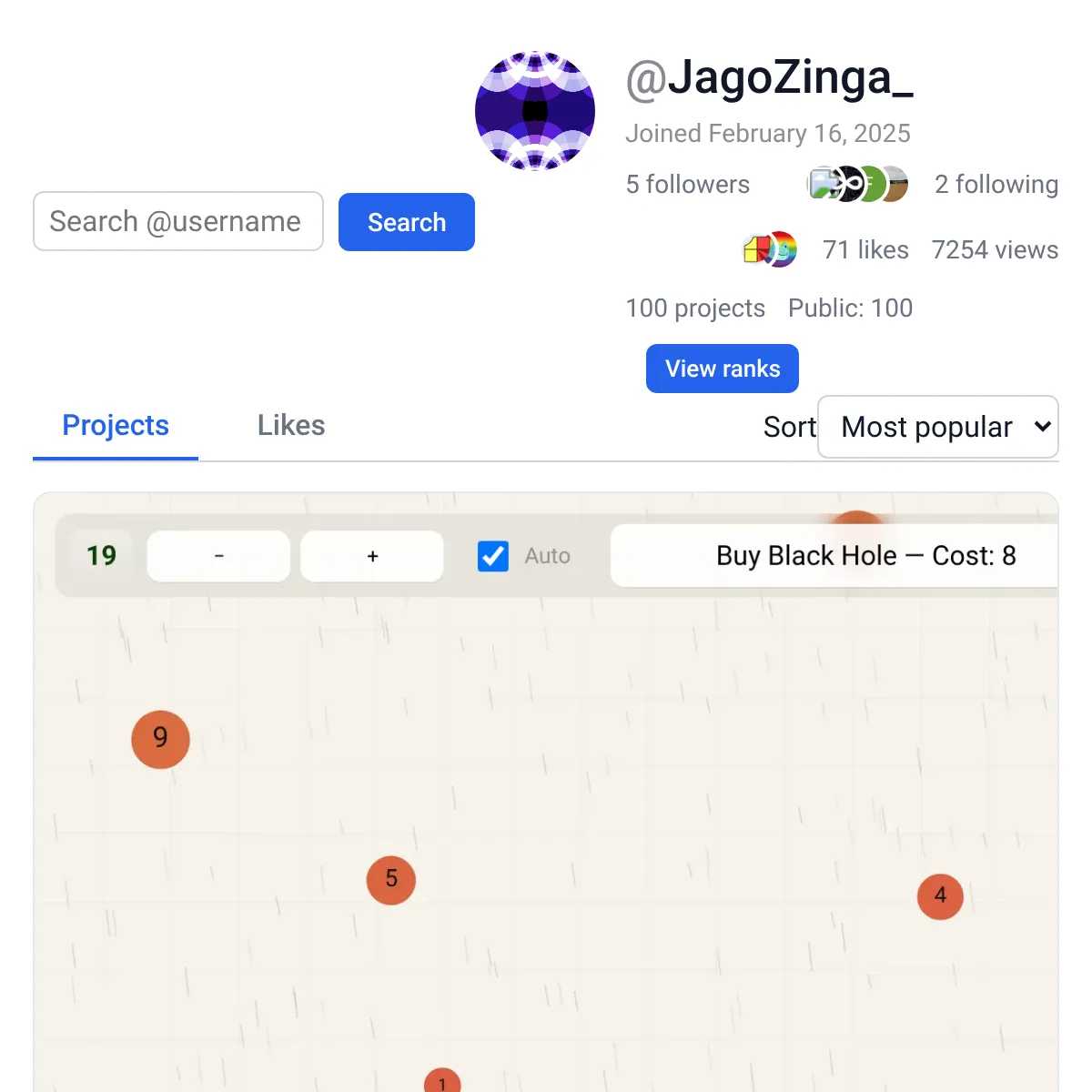 the project is loading