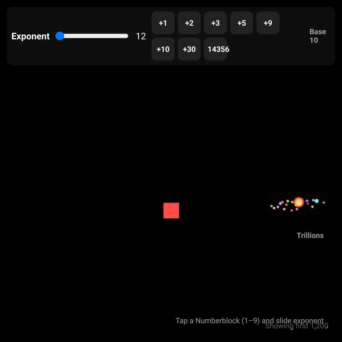 Numberblocks Exponent Simulator