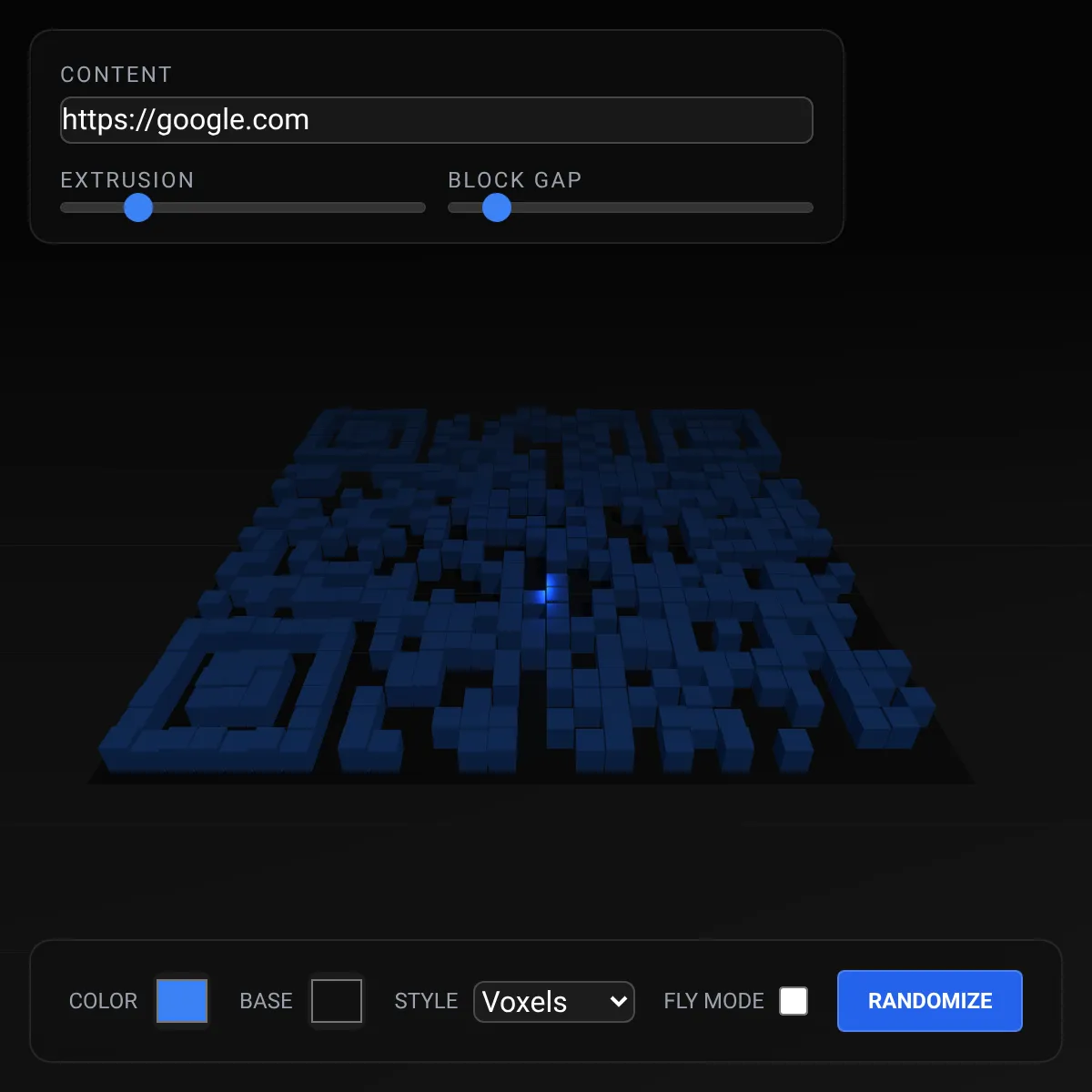 3D QR Code Generator