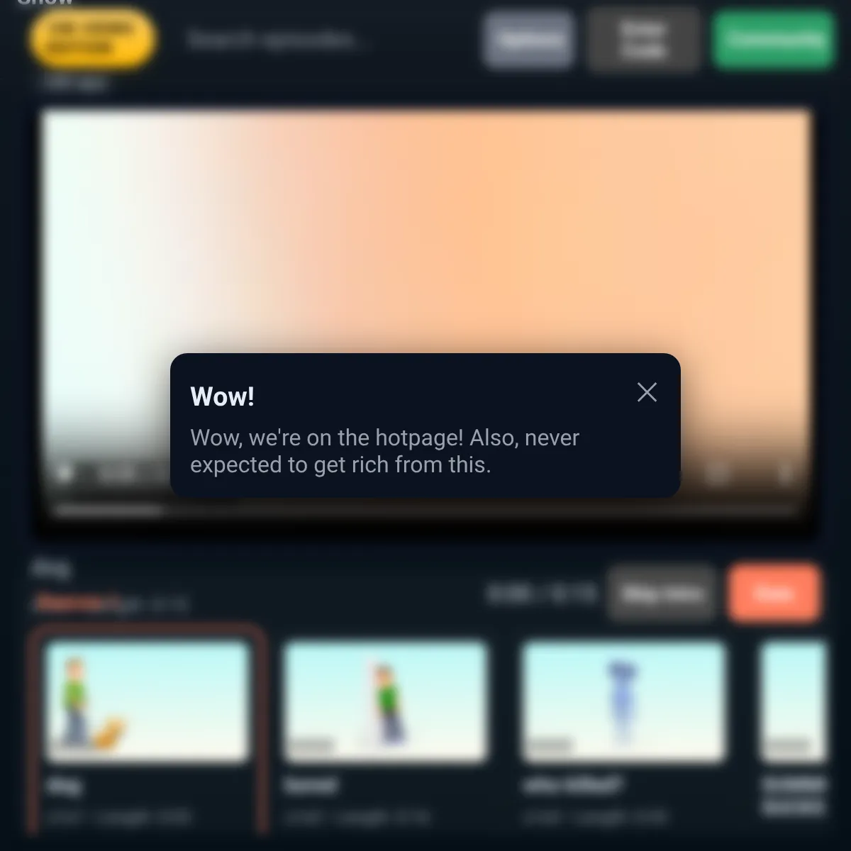 the project is loading