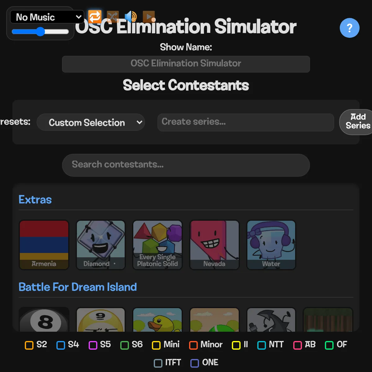 OSC Elimination Simulator