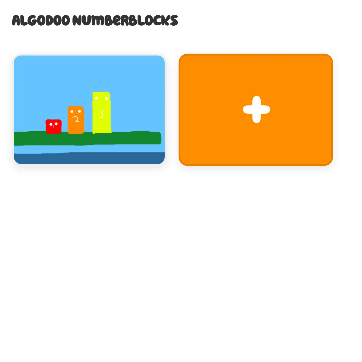 Algodoo Numberblocks