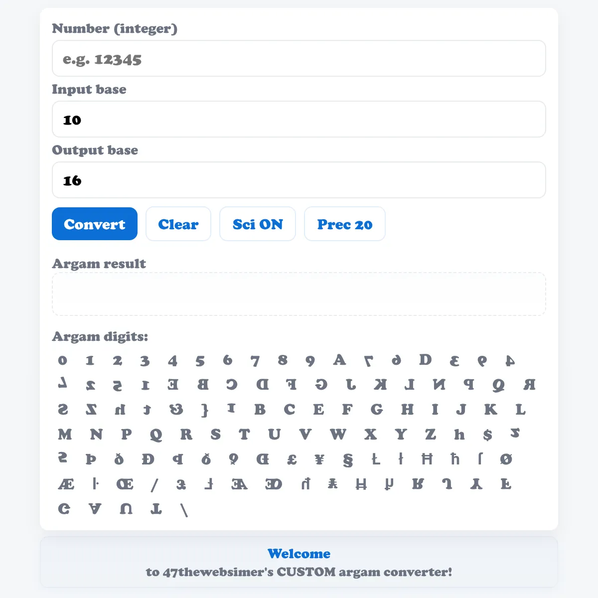 Argam Converter