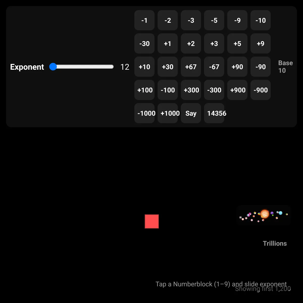 Numberblocks Exponent Simulator