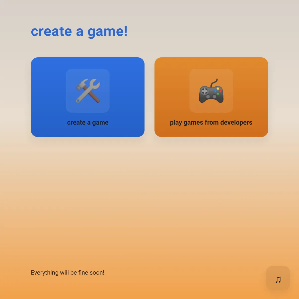 Create a Game! ⛔
