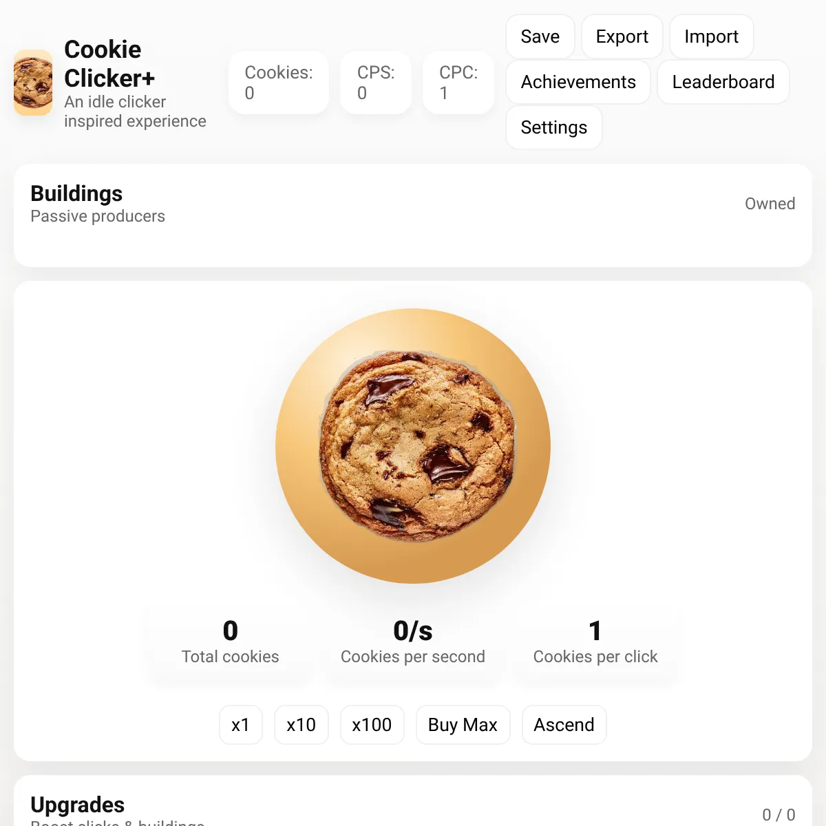 Cookie Clicker but it's bad