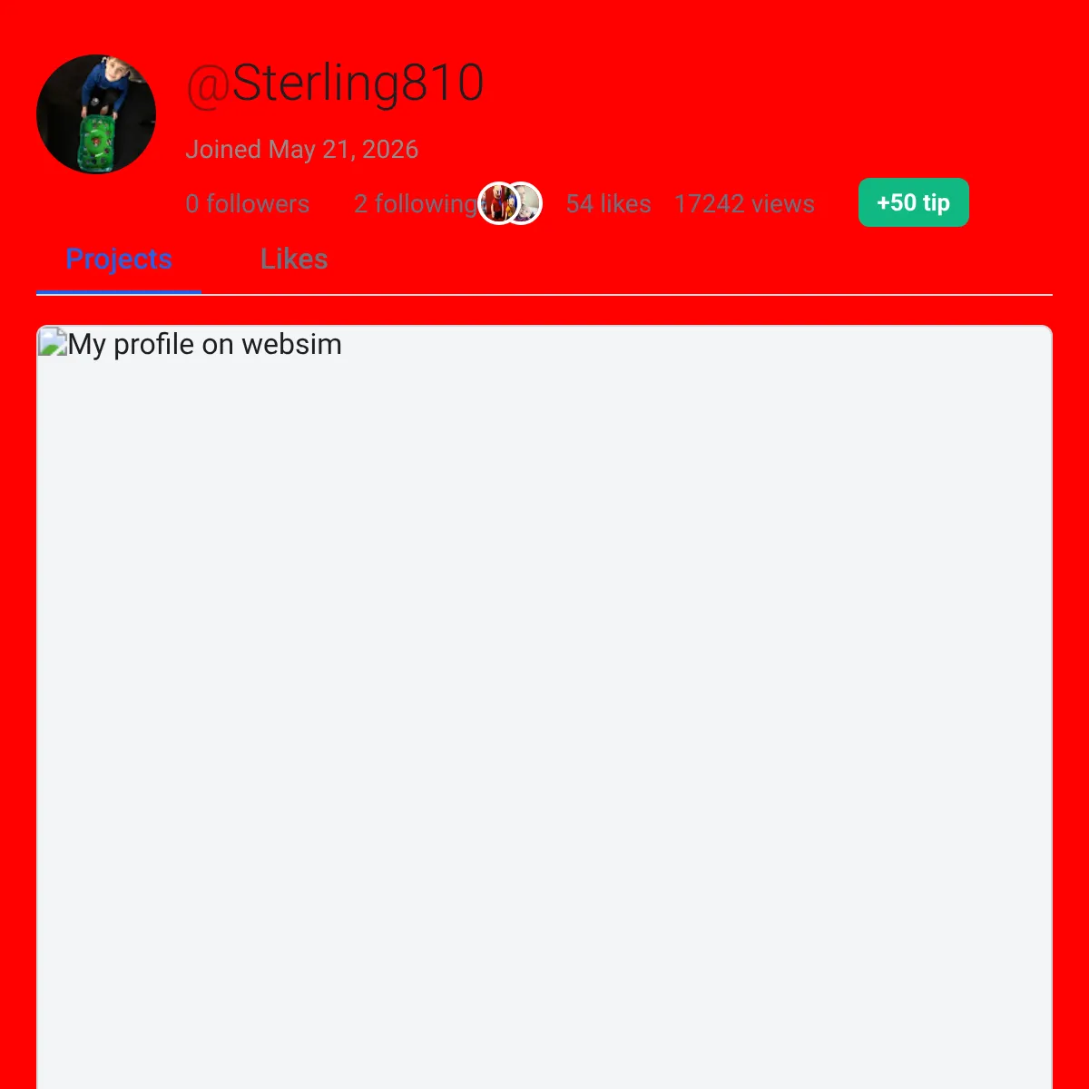 the project is loading