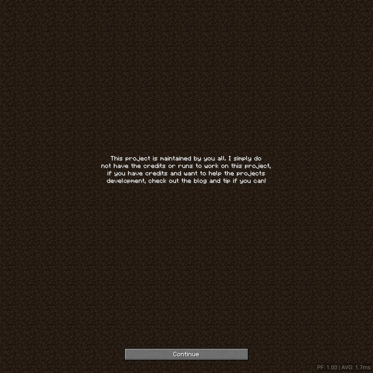 the project is loading