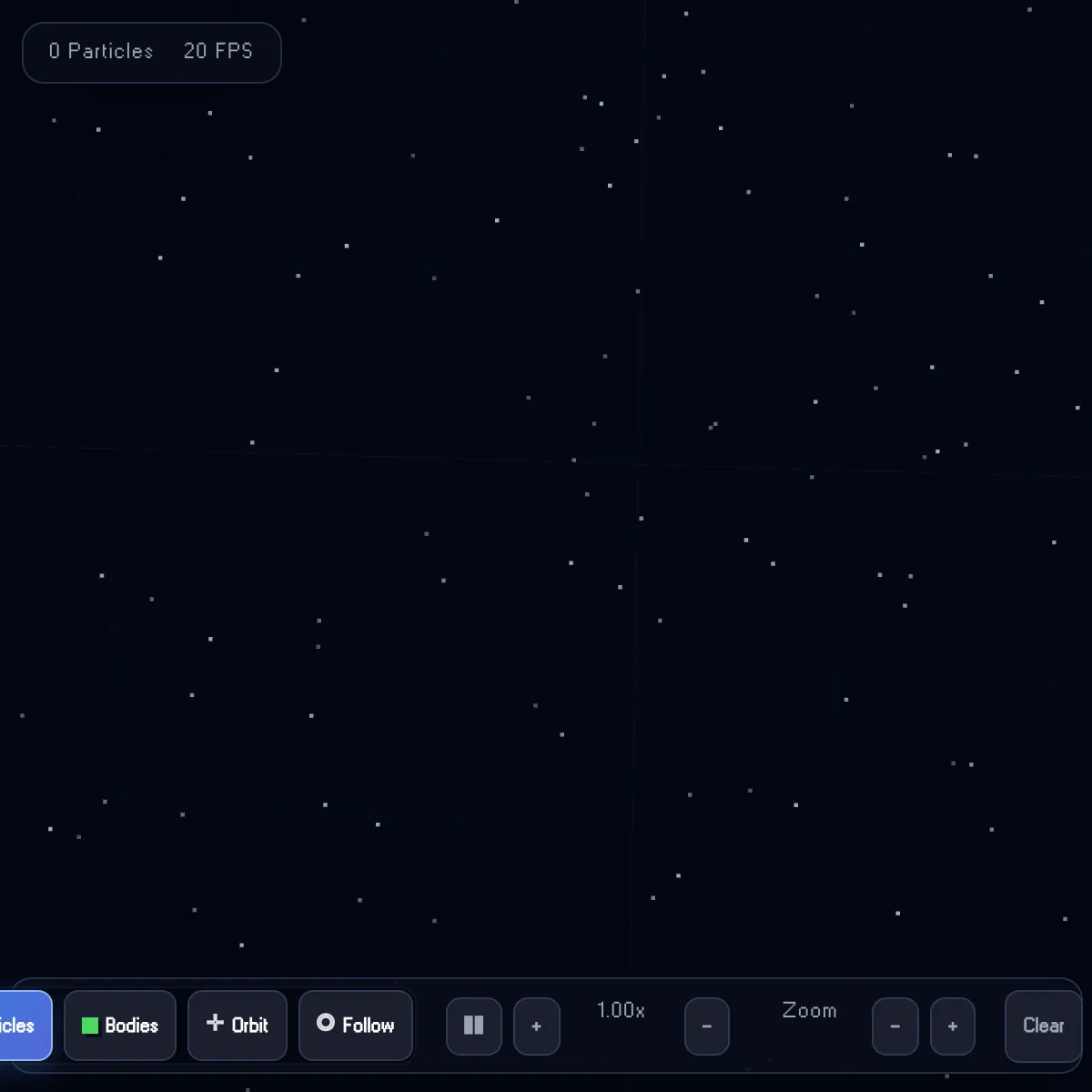 Space crash simulator