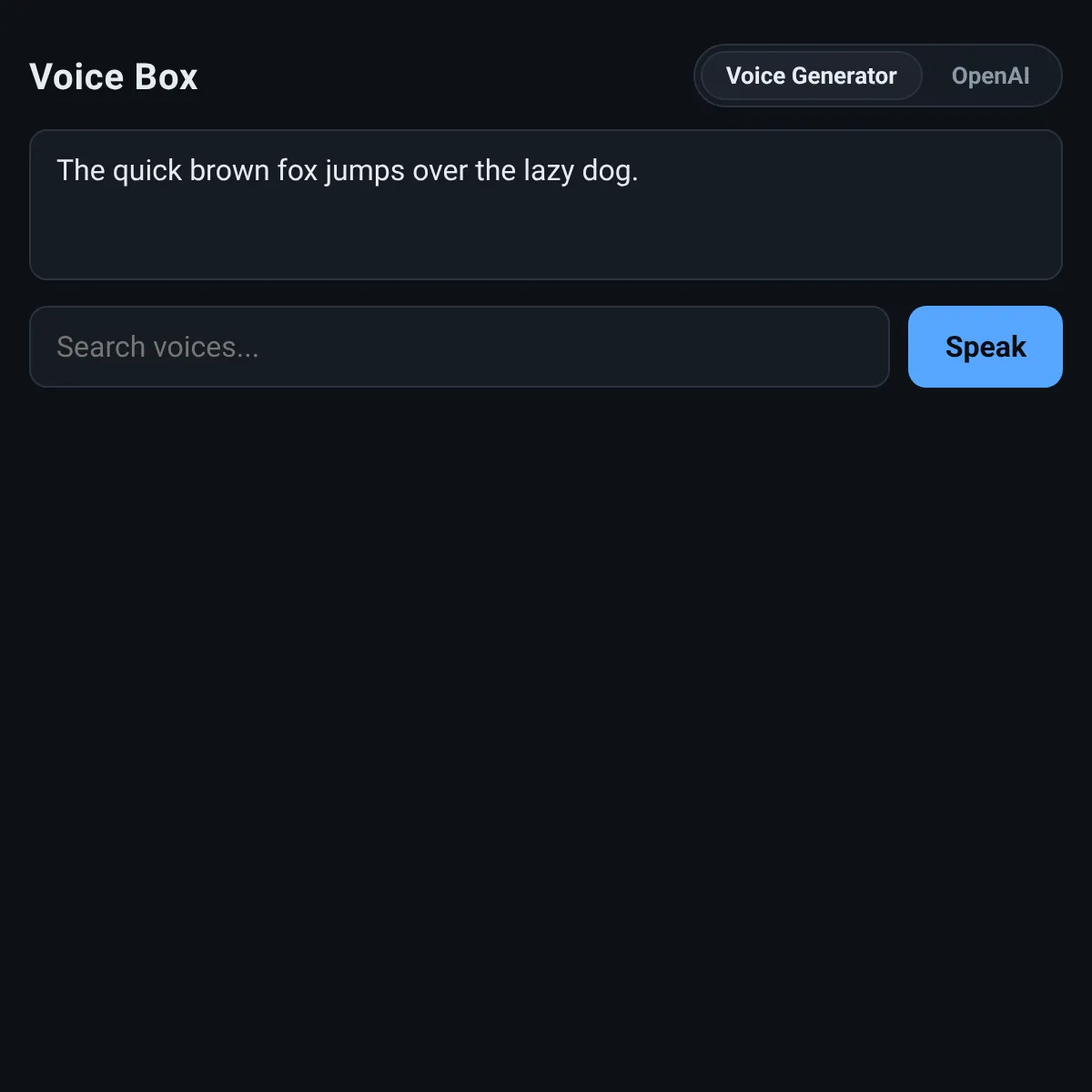 Voice Box